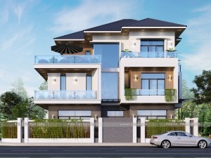 Thiết kế biệt thự 3 tầng hiện đại tại Quảng Bình