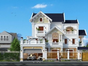 Thiết kế biệt thự 3 tầng tân cổ điển tại Thanh Hóa