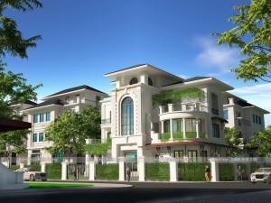 Thiết kế biệt thự 3 tầng mái Nhật tại Kiên Giang