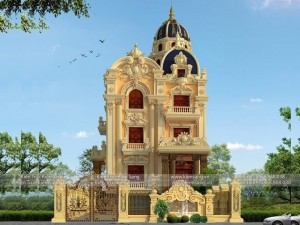Thiết kế biệt thự lâu đài 3 tầng tại Gia Lai